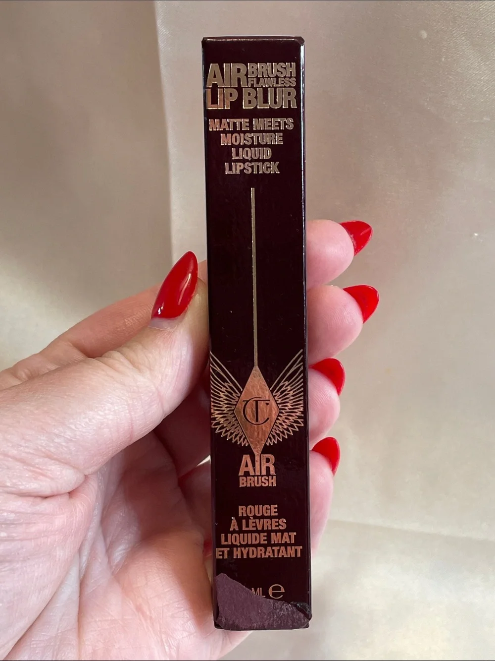 Charlotte Tilbury AIRBRUSH FLAWLESS LIP BLUR PILLOW TALK BLUR - NIB $37 MSRP